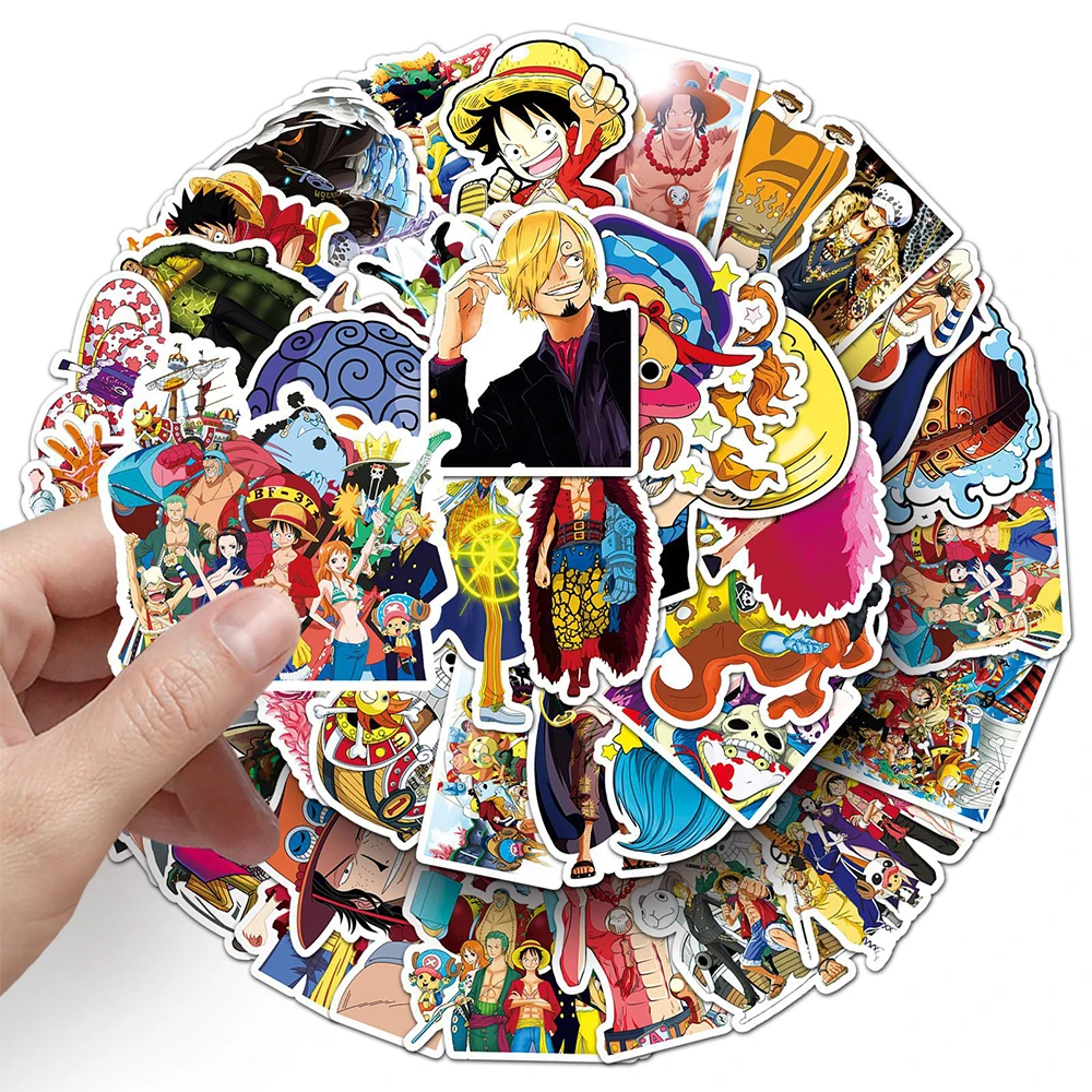 10/30/50pcs ONE PIECE Cartoon Graffiti Stickers Cool Anime Waterproof Decal DIY Laptop Phone Diary Classic Manga Sticker Kid Toy