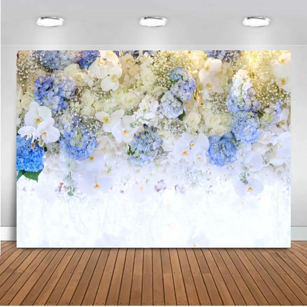 

Bridal Flowers Backdrops Wedding Stage Party Decor Photozone Banner Photo Photographic Background For Photo Studio Props