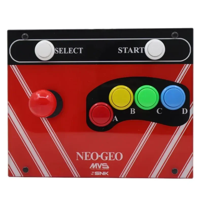 RAC-J600S-NEO 6-button 15 Pin Acrylic Arcade Joystick Controller with Cable for SNK NEO GEO AES MVS CD Art Panel Suitable for PC