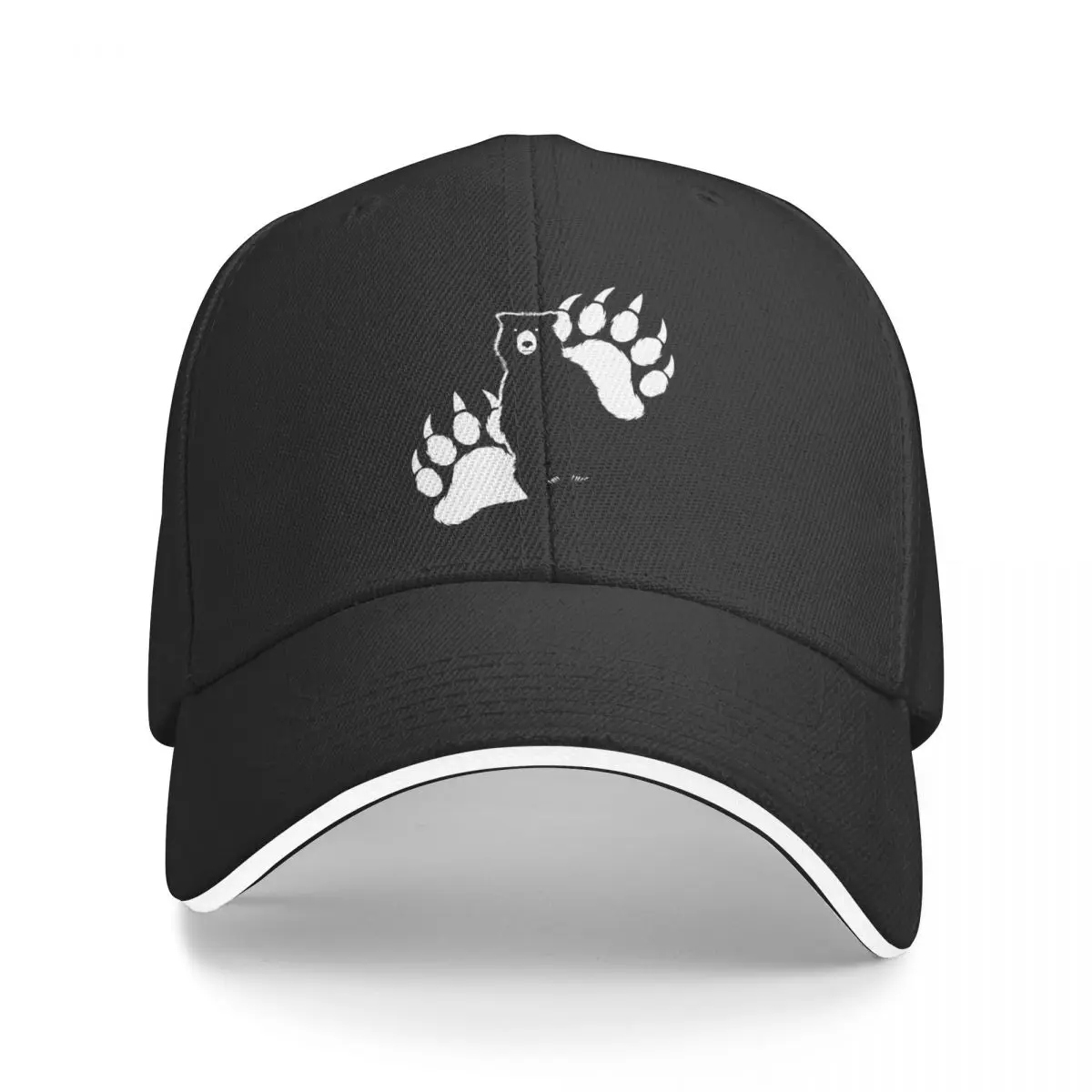 

Silhouette and Paws - Grizzly Bear Baseball Cap Snapback Cap New In The Hat Anime Hat Boy Women's