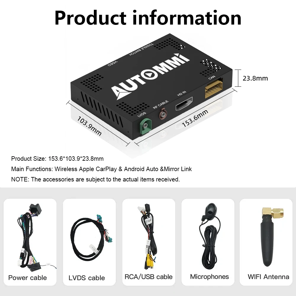 Wireless Linux System Interface For 2020-2023 Toyota LC300 With Original Screen Plug And Play Car Navigation