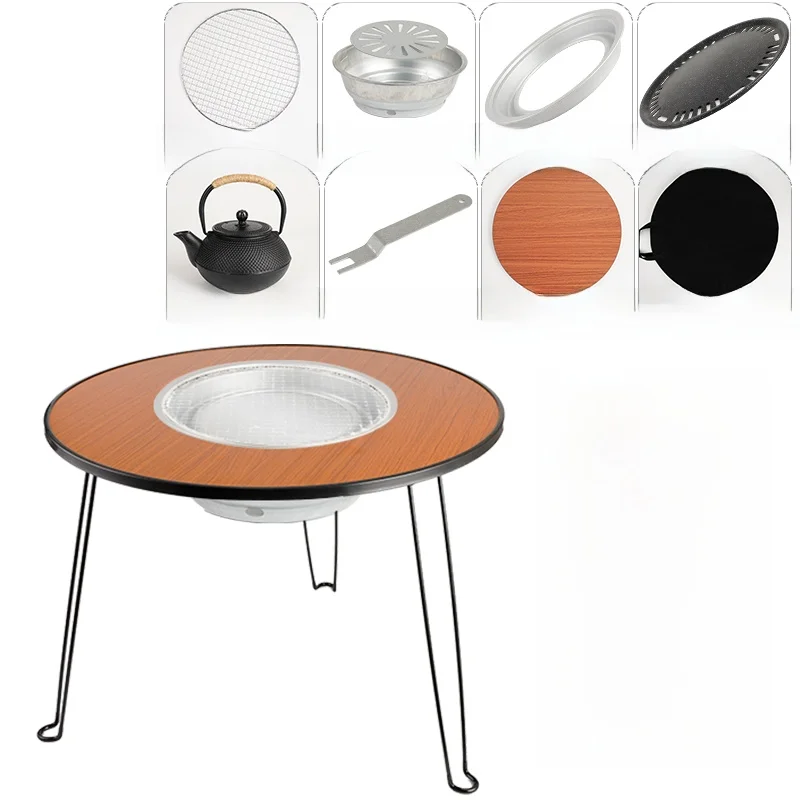 

No-Brand Outdoor Cam Travel Supplies Folding Carbon BBQ ill el Tea Cooking Table Home Use Portable Stove