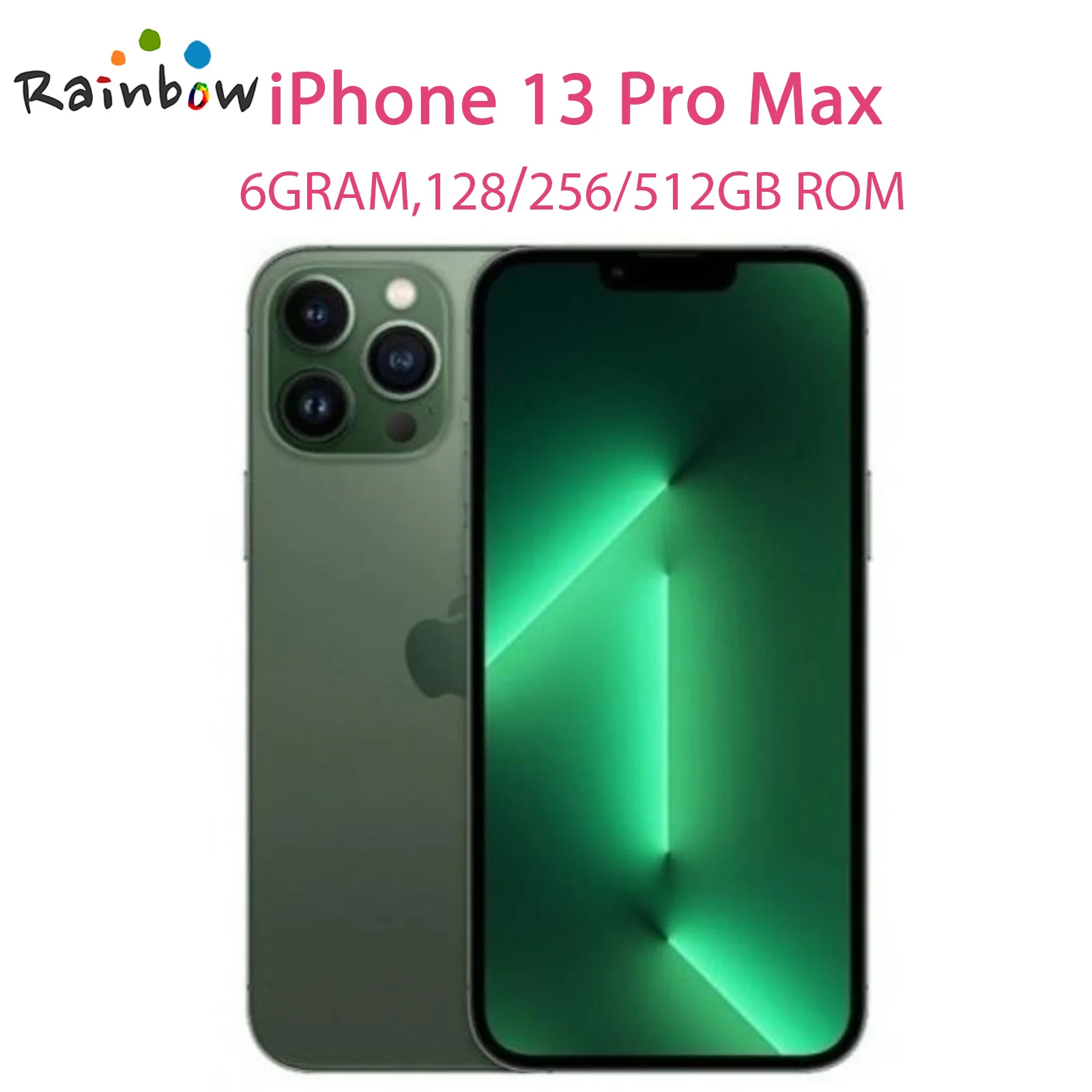 Original  \Apple iPhone 13 Pro Max 128GB 256GB 512GB 1TB ROM Genuine OLED A15 IOS Face ID NFC Unlocked 5G Cell Phone