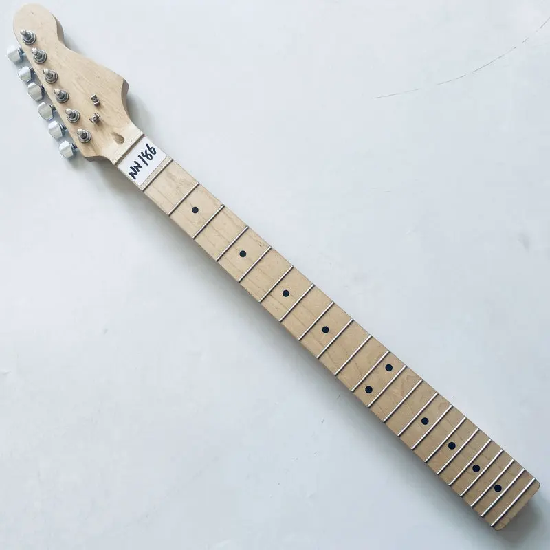 

NN186 Equipped with Guitar Knobs ST Guitar 22 Frets Electric Guitar Neck Maple Wood Replace and DIY Surface Damages and Dirty