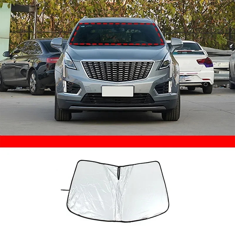 

For Cadillac XT5 2017-2023 Car Styling Car Front Windshield Anti-UV Sun Protection Mat Car Protection Accessories