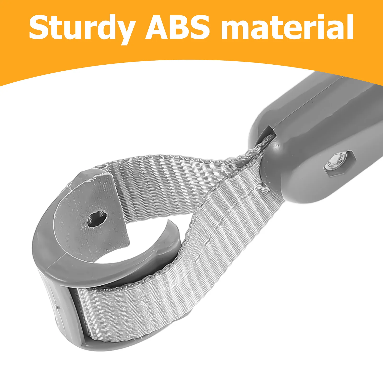 Gray Semi-Circular Bus Handle Ring ABS Modern Minimalist Design Ergonomic Comfort Safety Support Handle for Subway Car Vehicle