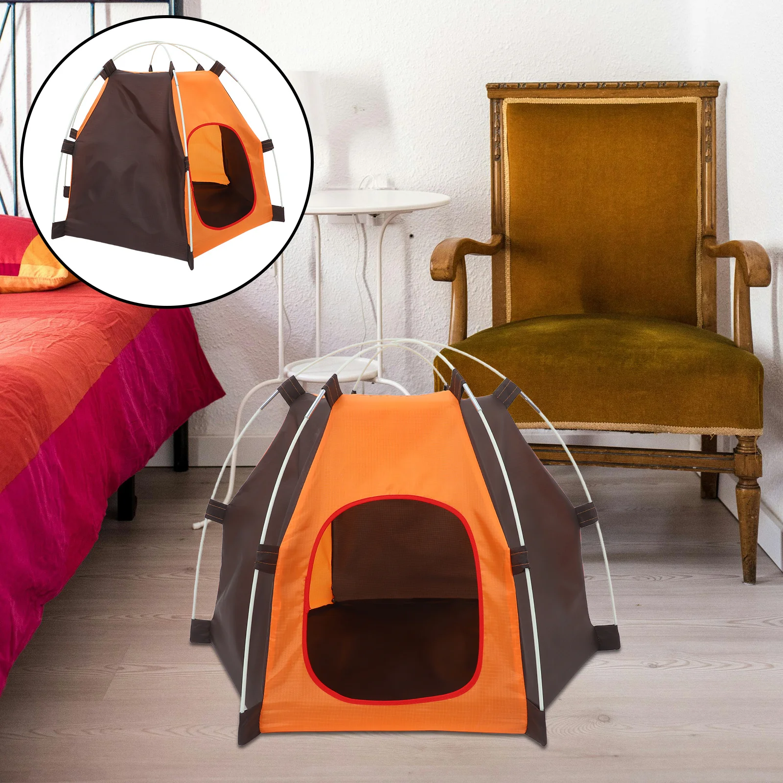 

Waterproof Portable Foldable Pet Tent Oxford Cloth Indoor Outdoor Dog House Puppy Nest Kennel for Small Medium Dogs Cats