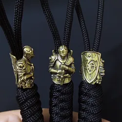 Paracord Woven Keychain Outdoor Anti-lost Braided Rope Strap Knight buckle Tactical Survival Tool Backpack Hanging Lanyard