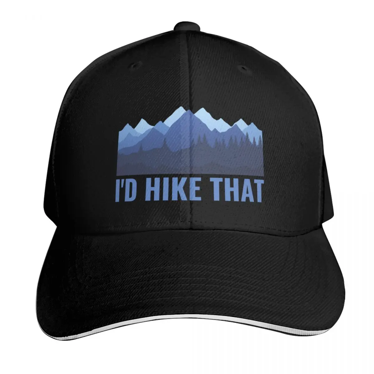 I'd Hike That Baseball Cap Funny hats sun hat Vintage Trucker Hat Women Caps Men's
