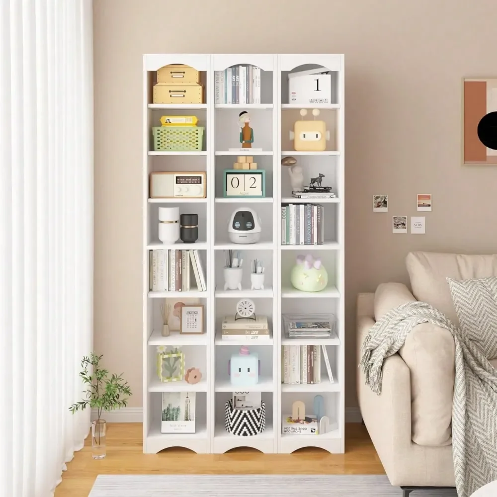 

DVD Shelf, 8Tier Tall Narrow CD Rack, Media Shelf With Adjustable Shelves, DVD Storage Cabinets For CD Blueray Game Disc, Easy