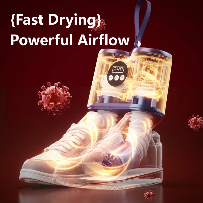 Lenovo Foldable Shoe Drying Machine Telescopic Constant Temperature Dehumidification Deodorization Hot Air Shoe Drying Device