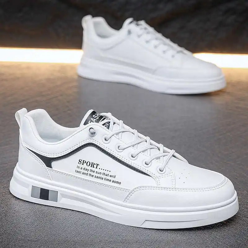 Tênis Casual Masculino Marrom de Sola Alta, Sapatenis Branco de Luxo, Melhor Qualidade, Tênis Esportivo Branco de Verão em Oferta