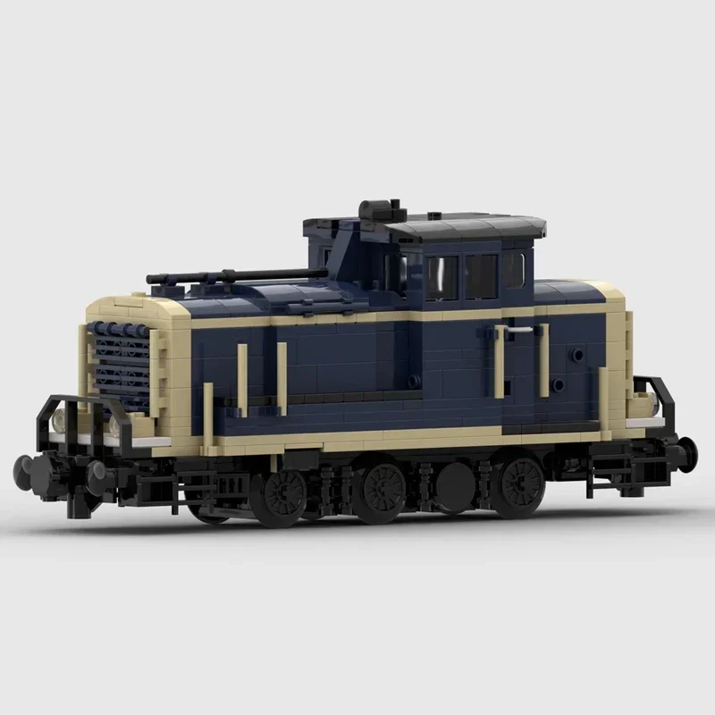 Bloques de construcción Moc para niños, juguete de ladrillos para armar tren de ciudad, serie db-baureihe V60 V100, ideal para regalo de Navidad