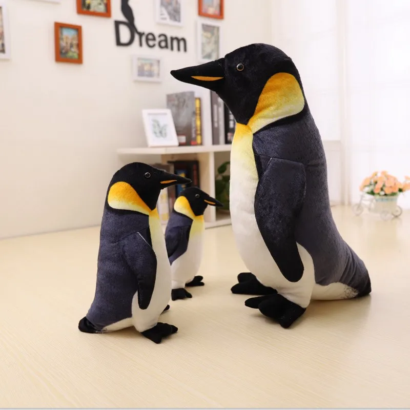 25-55Cm Simulatie Leuke Staande Pinguïn Familie Knuffel Reallife Antarctische Marine Animal Gevulde Poppen Verjaardagscadeau Voor kids