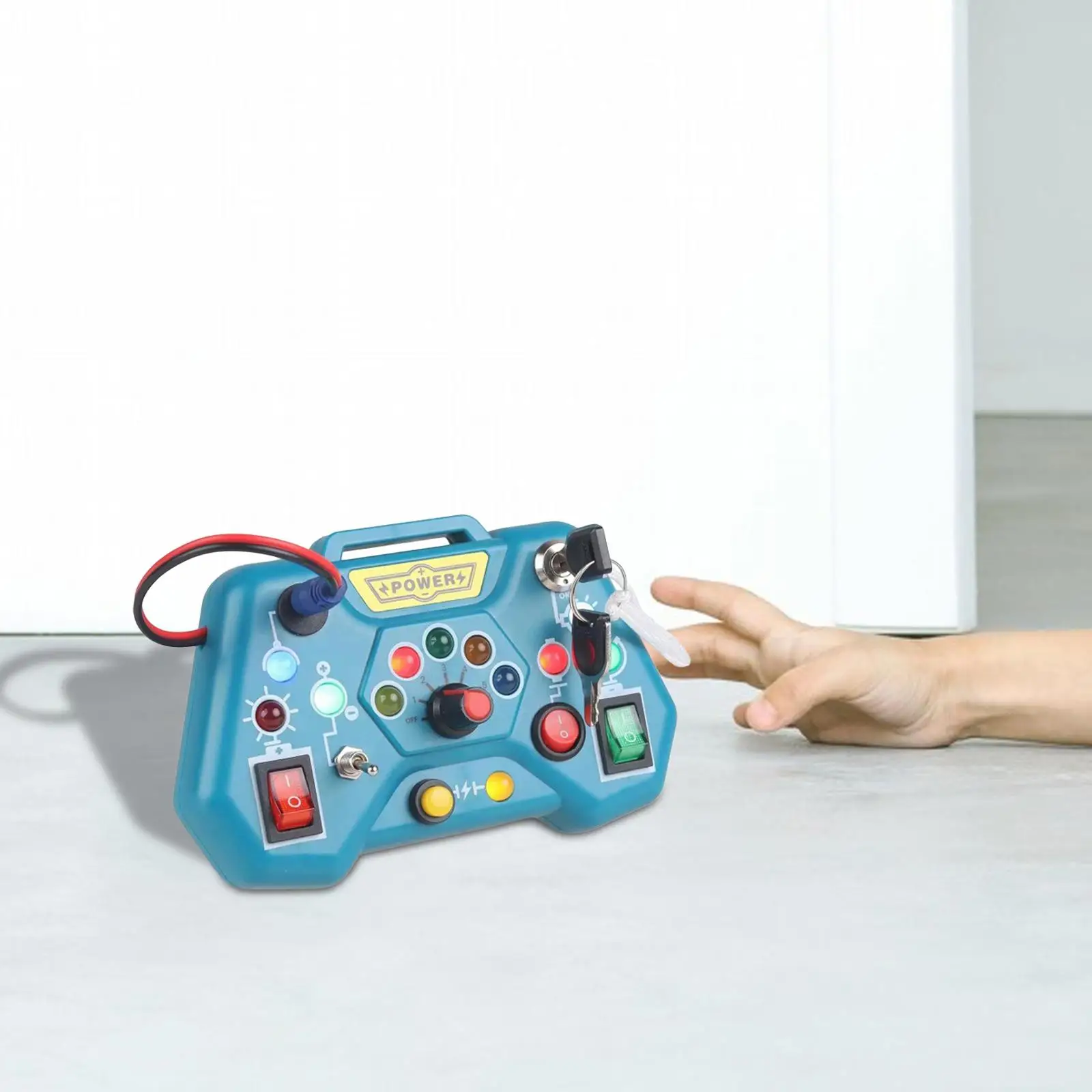 

Бизи-доска со светодиодной подсветкой для развития мелкой моторики, детская пуговица, игрушка для дошкольников