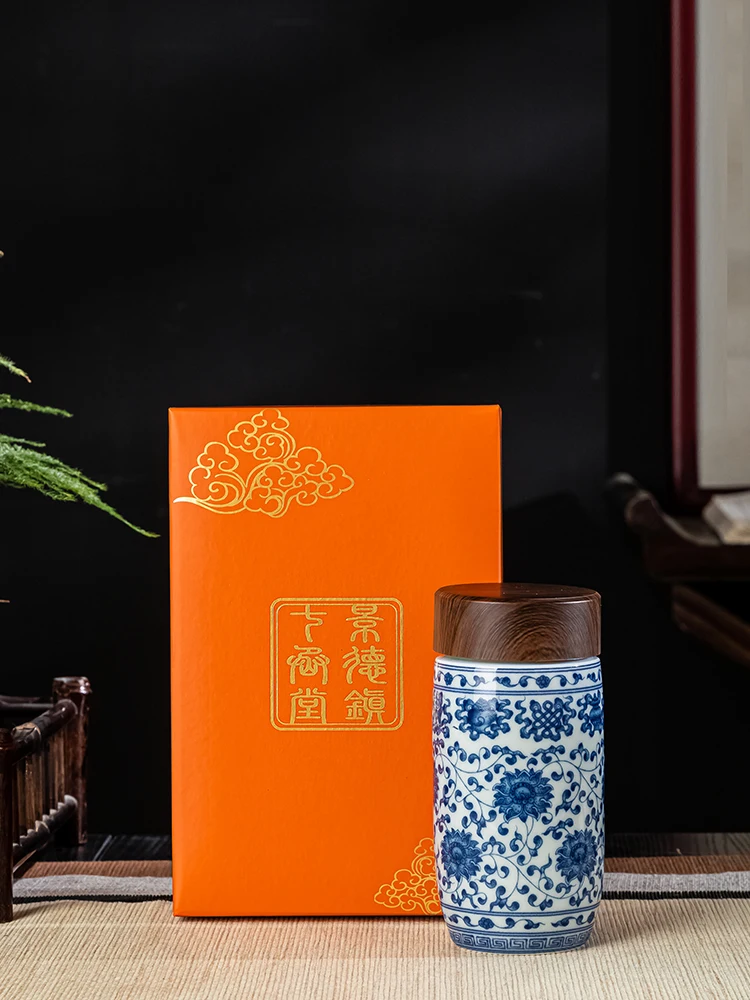 

Чайная кружка Jingdezhen Cerc: Большая термокружка для улицы с крышкой, белая фарфоровая, портативная, удобная