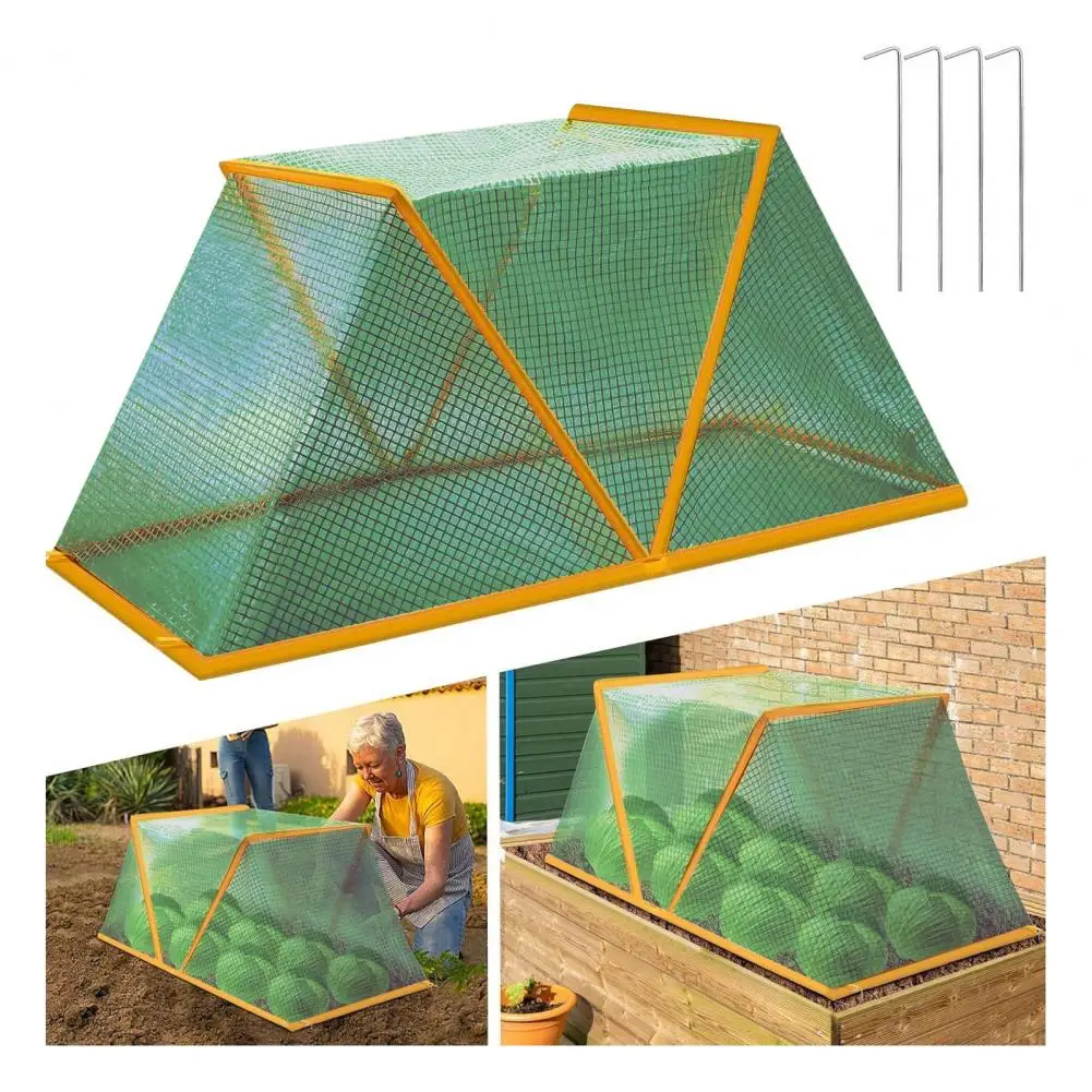 

Raised Bed Plant Protectors Garden Row Accelerator Plant Tent Foldable Greenhouse Cover Raised Bed Protector for Vegetables