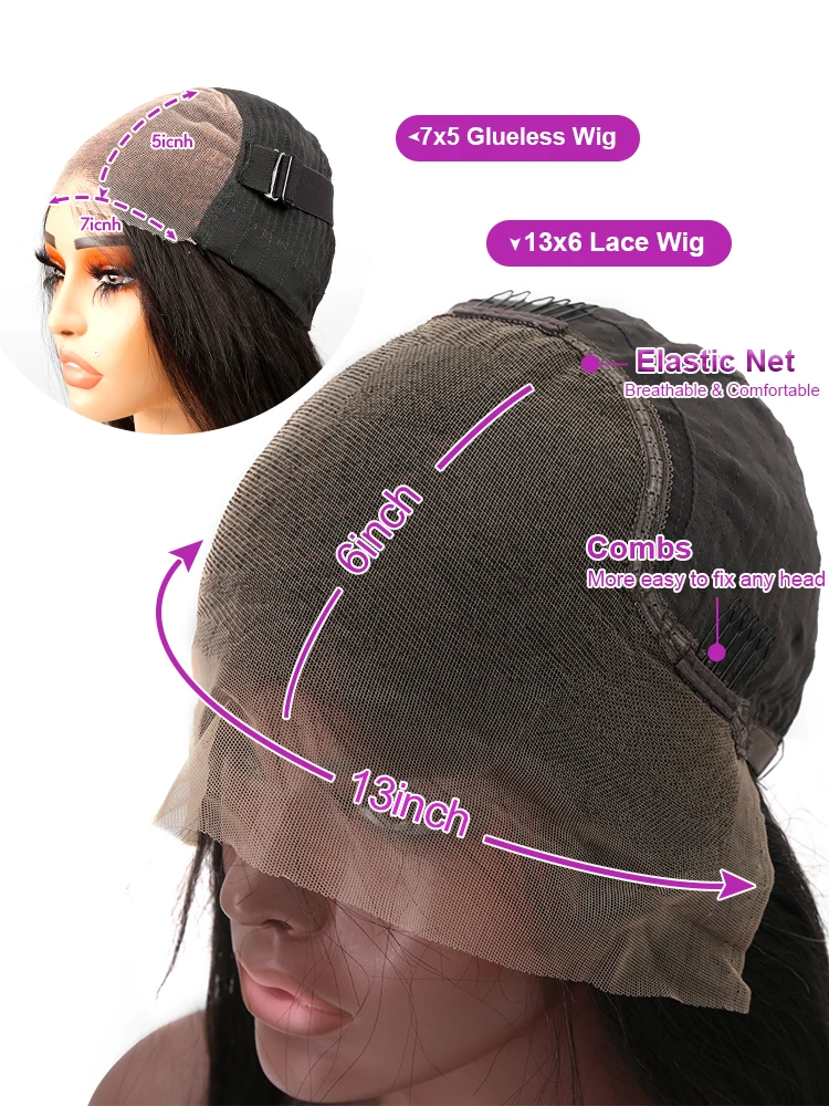 230 الكثافة 46 بوصة موجة عميقة شعر الإنسان مجعد الباروكات 100% غلويليس 13x6 Hd الدانتيل أمامي شعر مستعار أمامي البورمية تجعيد الشعر متعدد فراق