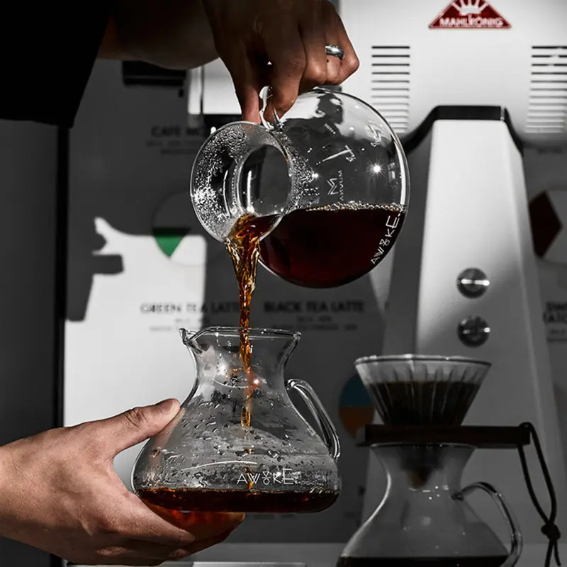 IN STOCK MUVNA Handmade Coffee Tornado Glass Sharing Pot 450ML HeatResistant Sharing Kettle Drip Cup Hand Brewed Espresso Filter 썸네일 3