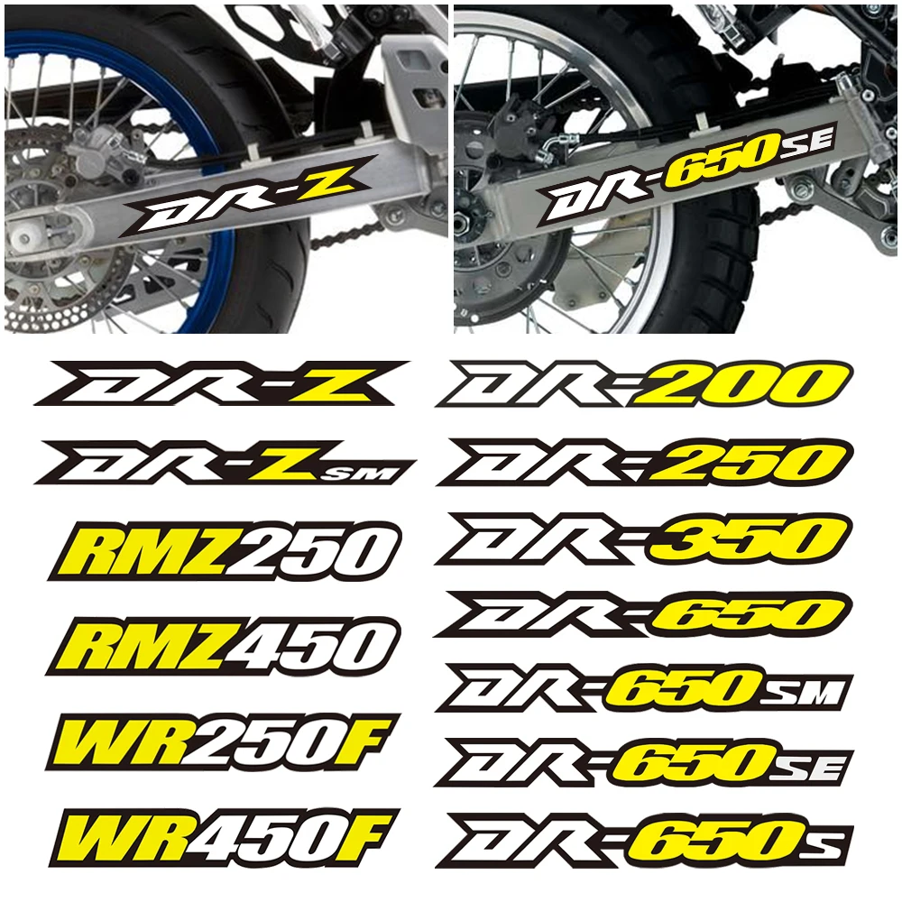 Motor Swingarm Sticker For Suzuki RMZ 250 450 WR 250F 450F DRZ DRZSM DR 200 250 350 650 S SE SM Accessories Protective Sticker