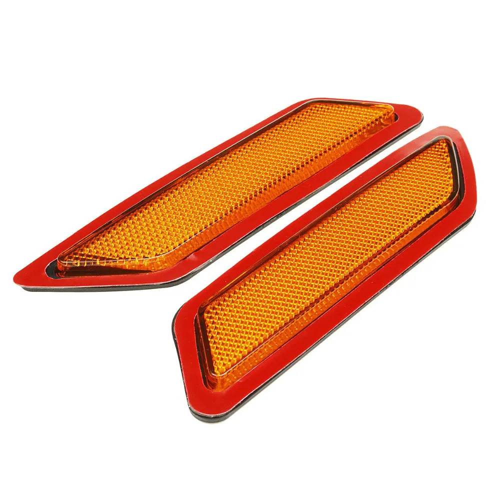 

2PC Crystal Amber Lens Front Side Marker Fender Bumper Reflector For BMW 12-15 F30 F31 3-Series Base Bumper Best Value Part