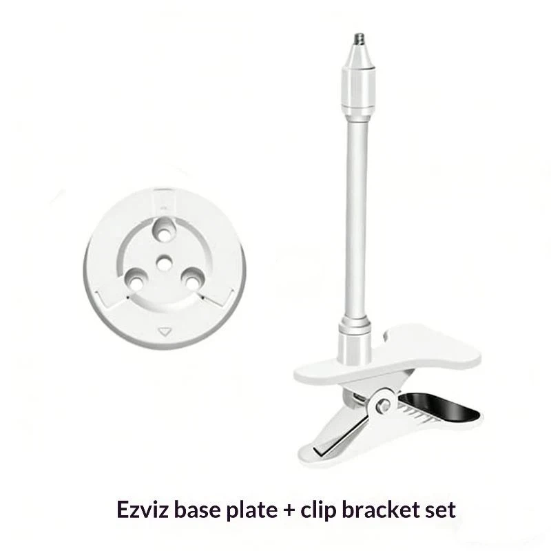 

Комплект: гибкий держатель-кронштейн для видеоняни/камеры/веб-камеры, без сверления, с зажимом и клипсой