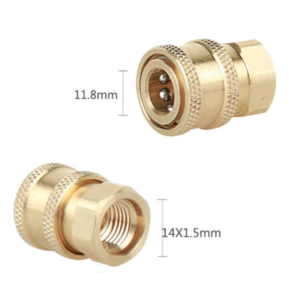 

Valve Connector Adapter Brass M14*1.5 Quick connect Replacement Washer Washing Machine Accessory High Pressure