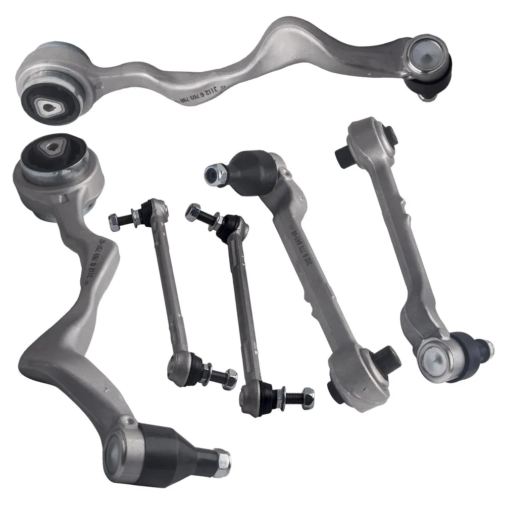 6pcs Front Suspension Control Arms + Drop Links For BMW 3 Series E90 E91 E92 E93