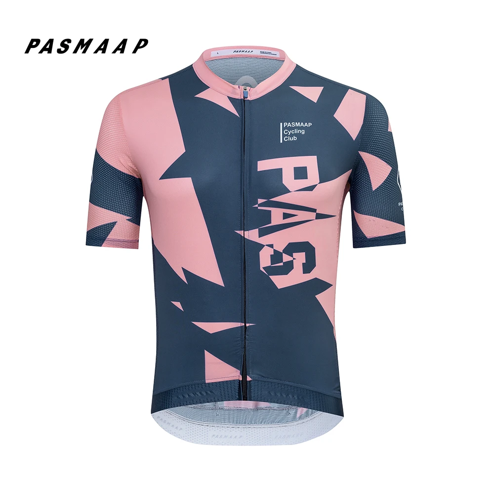 PASMAAP-Cycling Jersey for Men, short Sleeve, Pro Team, MTB, Road Bike Clothing, Breathable Bicycle Shirts, 2025