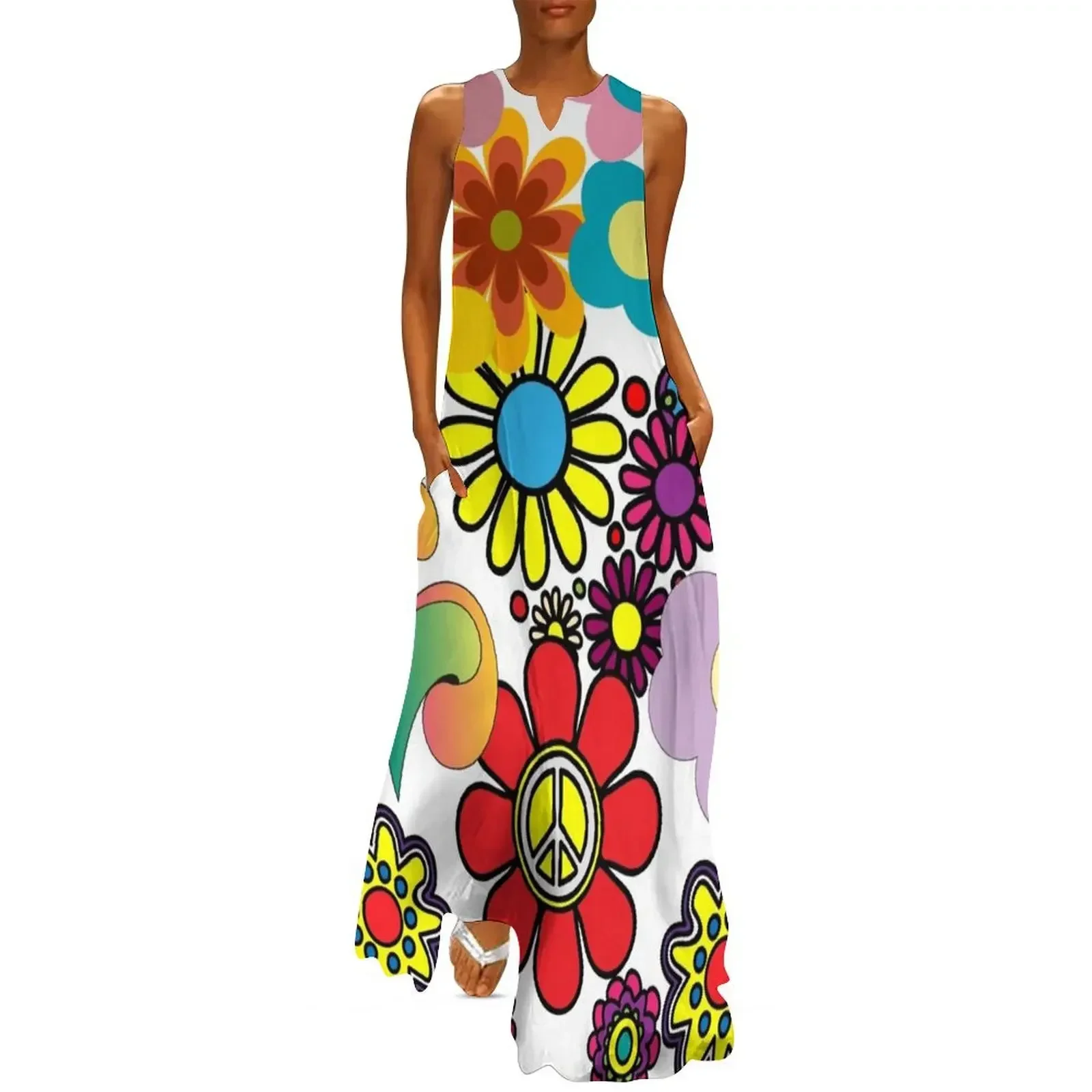 

Flowers Power Long Dress Summer dresses for women Dresses gala prom dress summer dresses womens 2025 Dress