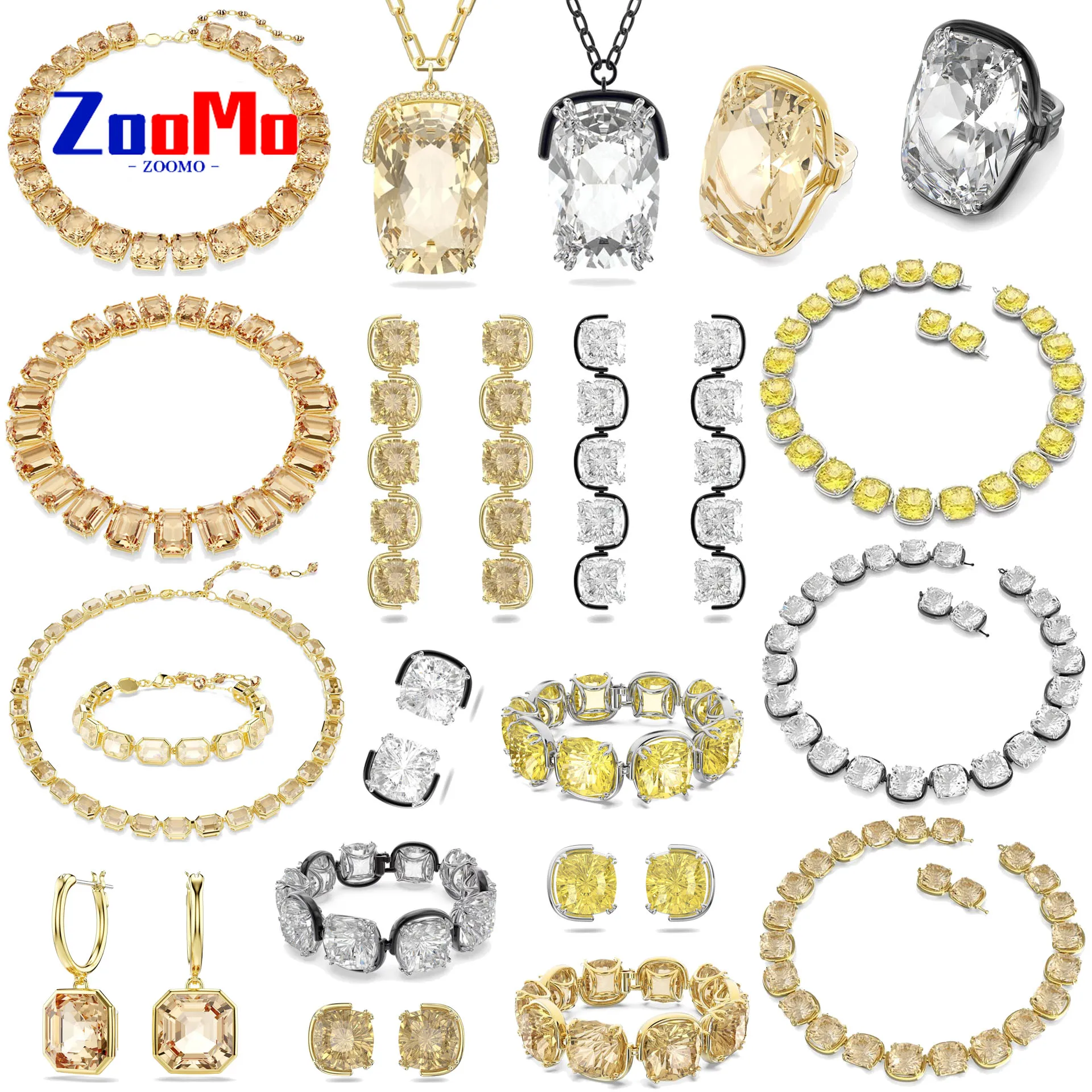 

Оригинальное новое геометрическое ожерелье с кристаллами для женщин, нишевый дизайн, браслет, легкие роскошные серьги, комплект изящных ювелирных изделий