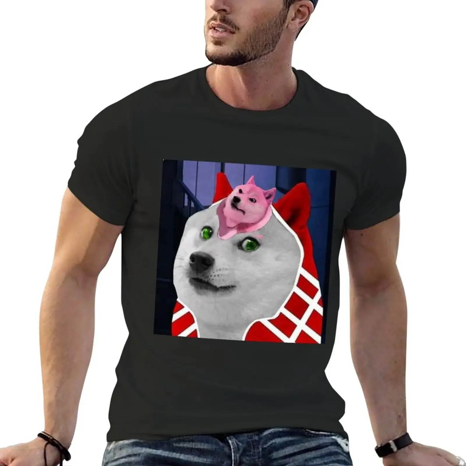 King Crimson Doge T-Shirt designer shirts vintage clothes aesthetic clothes summer clothes mens graphic t-shirts anime