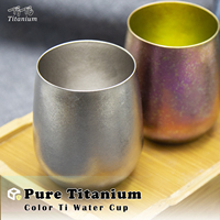 TiTo 120ml Titanium Cup Double Wall Portable Ultralight  Mug Cup Coffee Cups for Outdoor Camping Hiking Backpacking