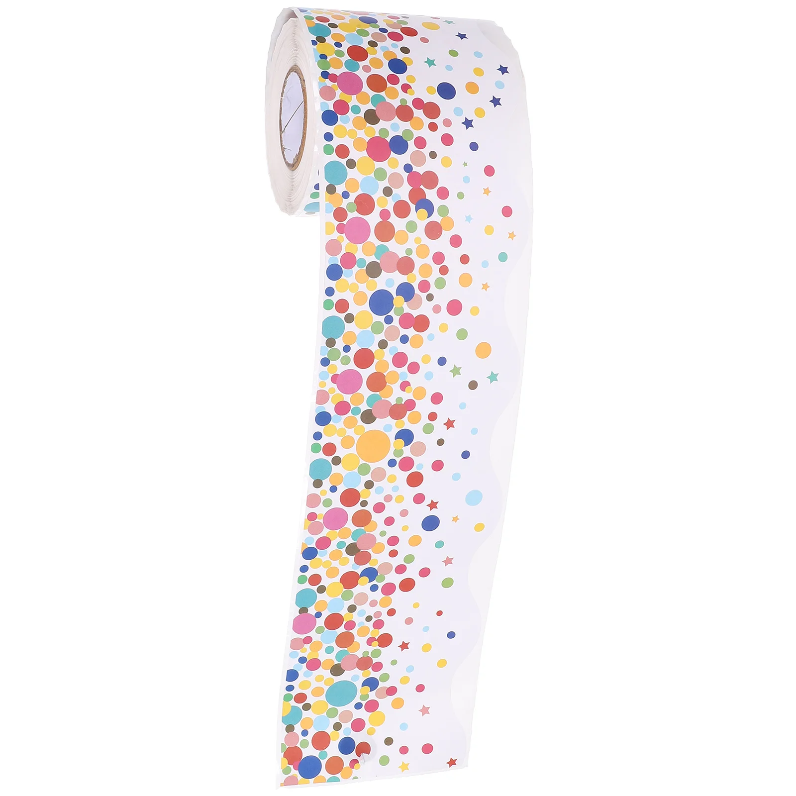

Confetti Border Classroom Decorations for Teachers Wave Sticker Stickers Bulletin Board Trim Decorative Borders
