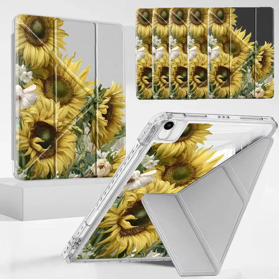 Holder Cover Tablet Case For iPad Pro 2025 Mini 6 7 Air 4 5 M3 M2 M4 11inch Pro 11th 10th 9th 8th 7th 12.9inch Y-Fold Fashion