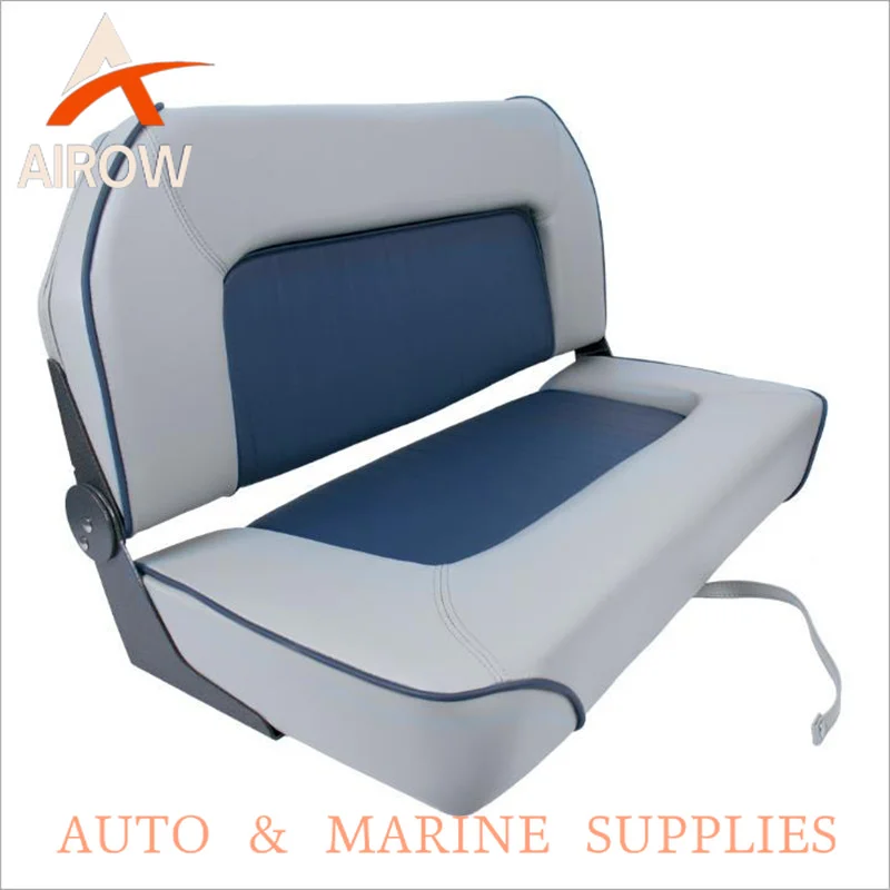 Airow auto Customized Color Marine Boat Sofa Bench Seat Comfortable Upholstered Folding Double Boat Seat for Yacht Boat Ship