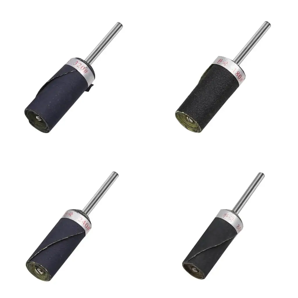 Grit 180 to Sand Paper Bar Practical 3mm Cylinder Sandpaper Rod Sticks Tool