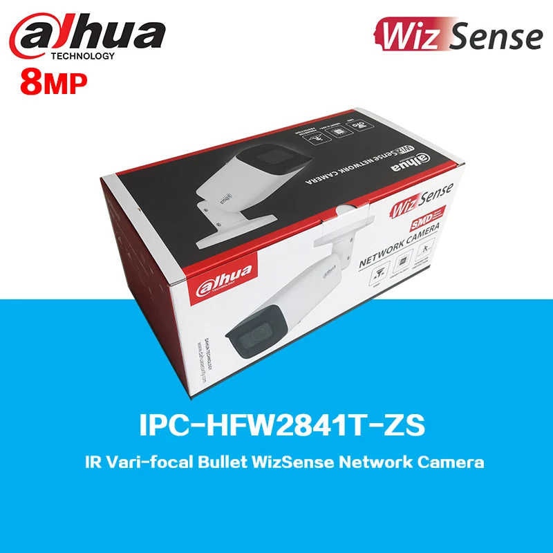 

Dahua 8MP IPC-HFW2841T-ZS and IPC-HFW2841T-ZAS IR 60m Vari-focal Bullet WizSense Network Camera, Motion Detection