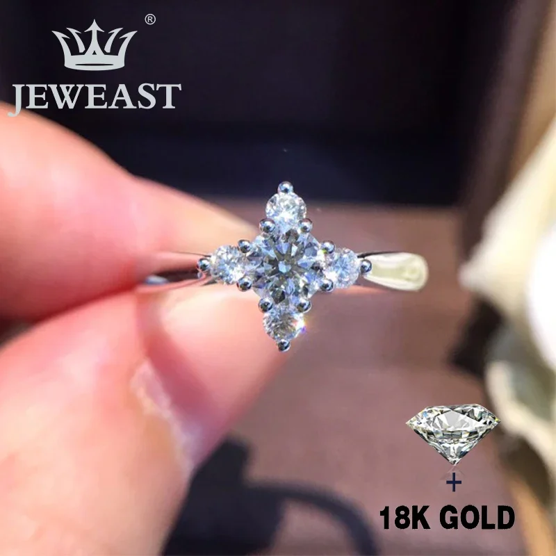 

Natural Diamond 18K Gold Ring Beautiful Gemstone Ring Good Upscale Trendy Classic Party Fine Jewelry Hot Sell New 2025