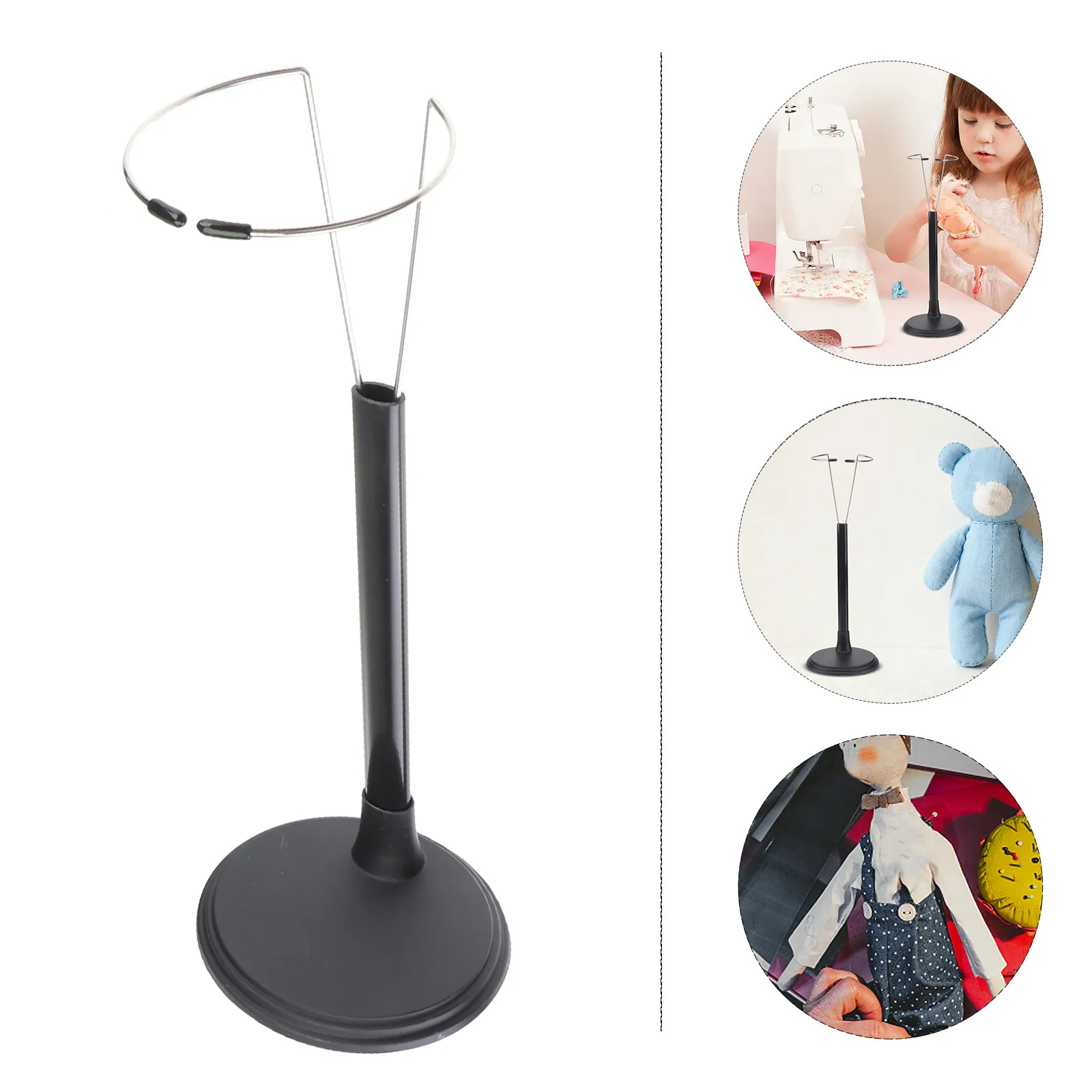 

2Pcs Creative Stand Support Black Rack for 35Cm Display Storage Portable Room Organizer Home Store Creative Stand