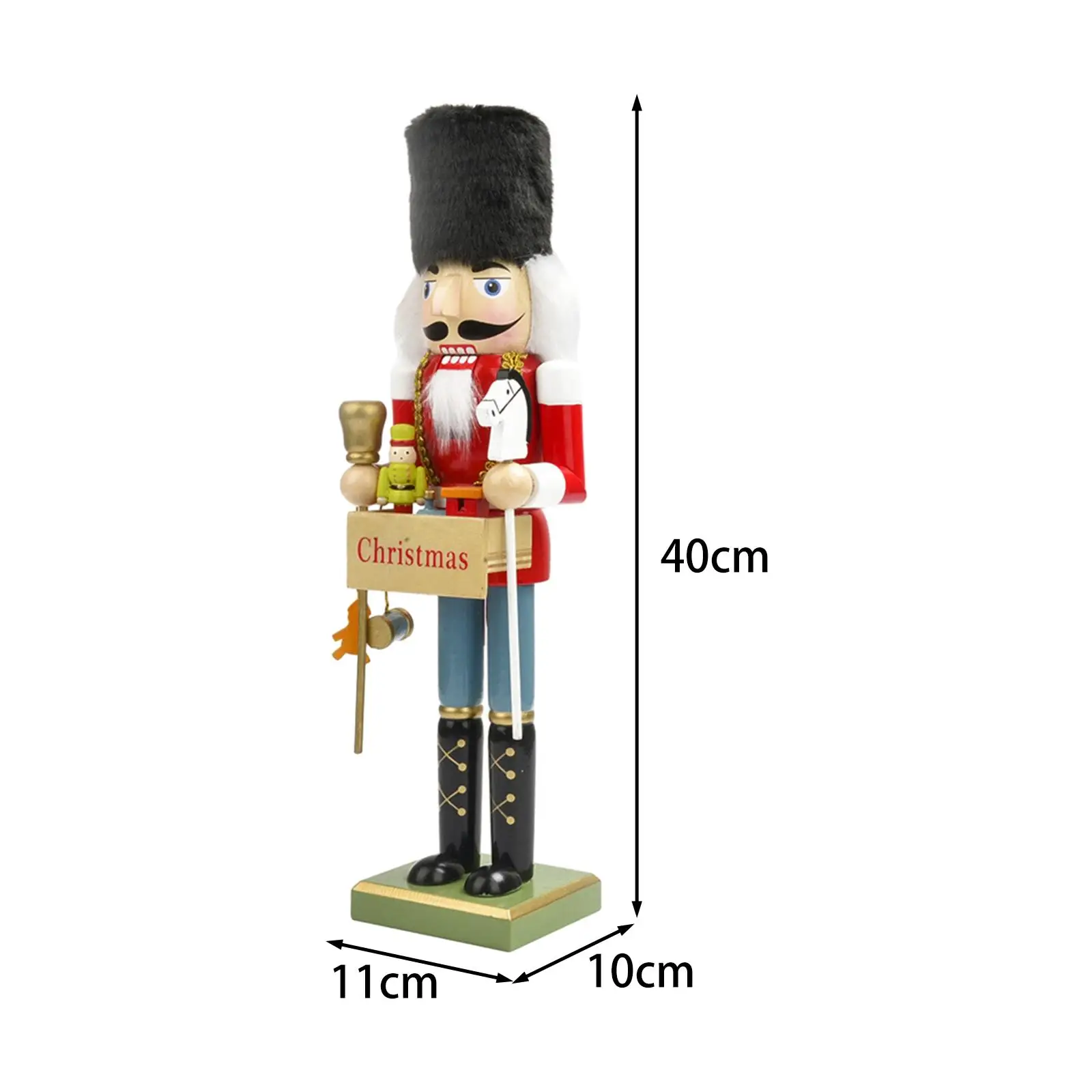 Wooden Nutcracker Christmas Decoration for Festive Party Favors Xmas Tree image 6