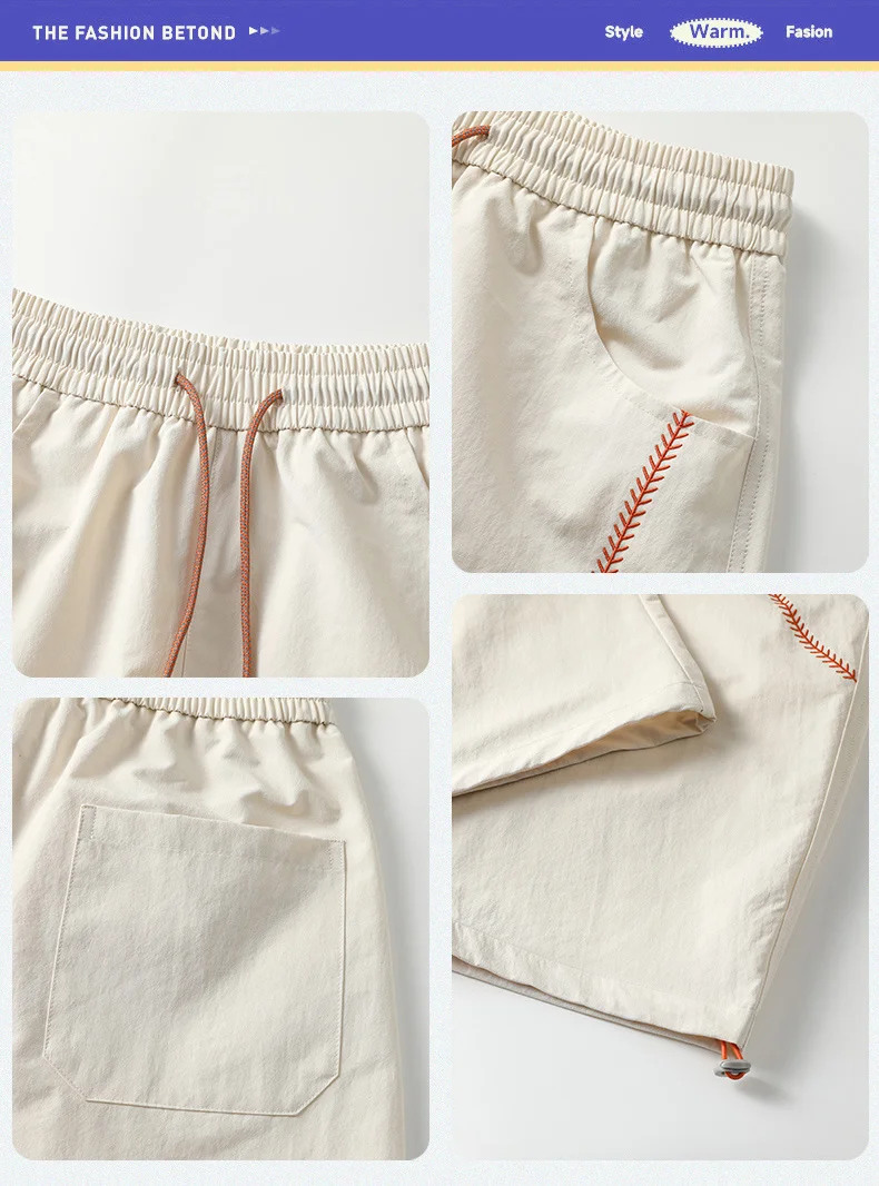 New Spring Autumn Windproof Water-Repellent Wide-Leg Slim Scimitar Pants For Men Women Quick-Drying Workwear Hiking Pants