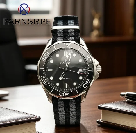 

Parnsrpe - Men's Automatic Mechanical Watch Waterproof 316L Stainless Steel Case Sterile Luminous Dial Men's Watches