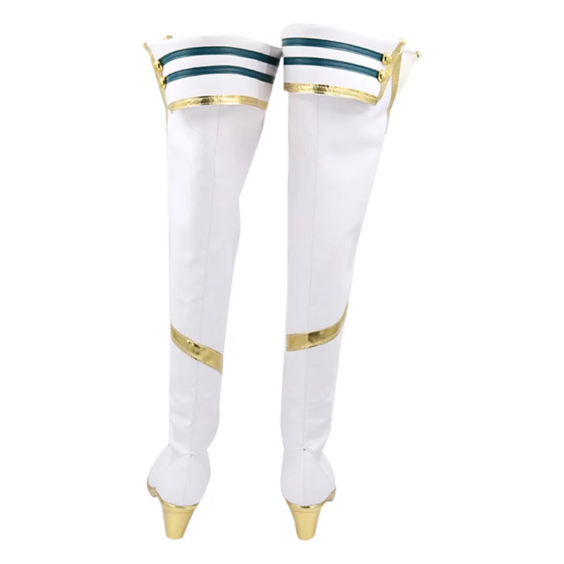 Jogo bonito derby cesario cosplay sapatos botas shiizario cosplay longboots para festa de halloween adultos mulheres homens