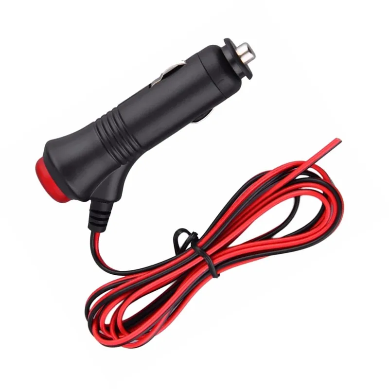 12V 24V Car Cigarette Lighter Socket Splitter Plug Connector Power Adapter On Off Button Switch Universal Charger Power Adapter