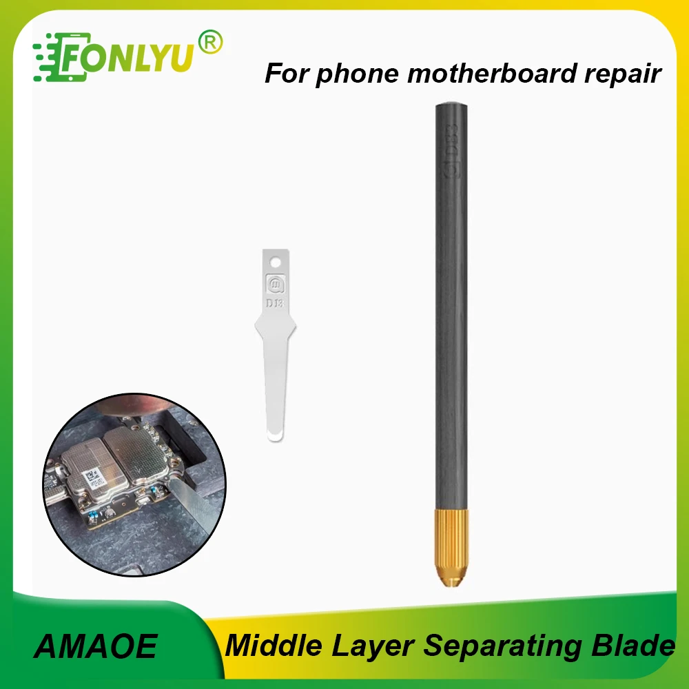 AMAOE D13 Middle Layer PCB Motherboard Separating Blade CPU IC NAND DDR Chip Soldering Remove Blade Phone Repair Tool Sets
