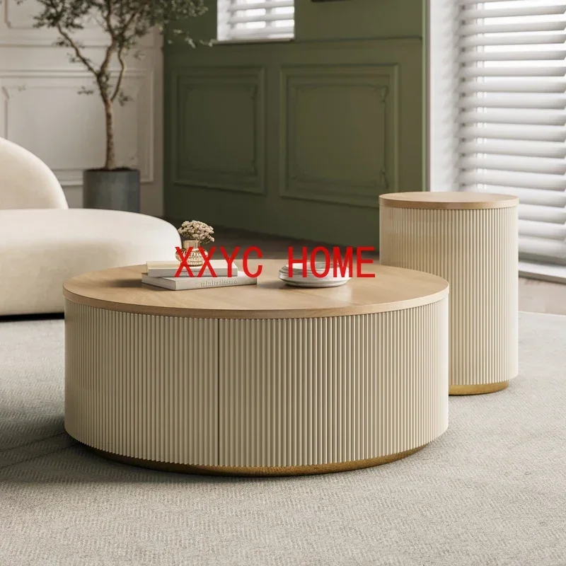 Luxury Design Coffee Table Modern Living Room Round Center Coffee Table Simple Unique Tavolino Da Salotto Interior Decoration