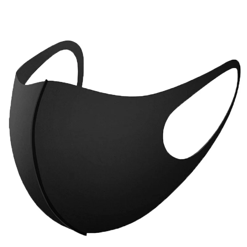 

5PCS UV Protection Face Mask Adults Summer Earloop Mask Black Travel-Friendly Breathable Lightweight Washable Face Coverings