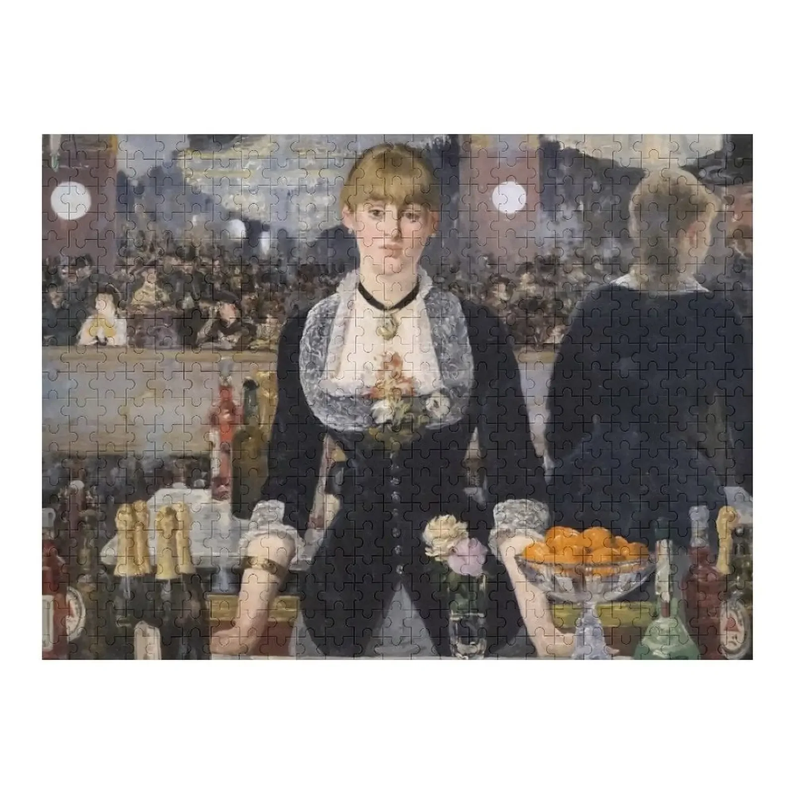 

The Great Art: Edouard Manet - A Bar At The Folies Bergere Jigsaw Puzzle Toys For Children Personalized Wooden Name Puzzle