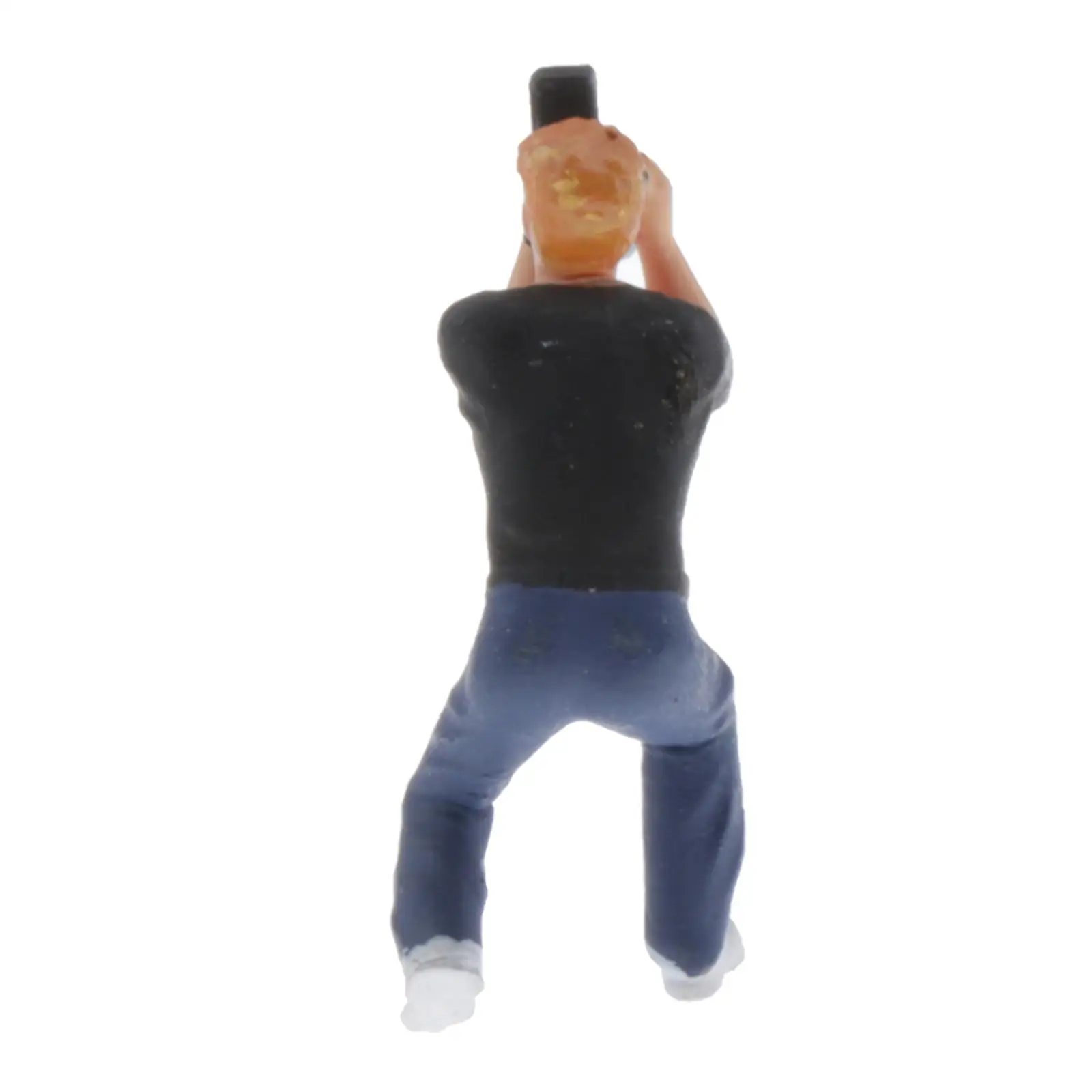 

1:87 Painted Photographer People Road Layout Desktop Decoration Collections